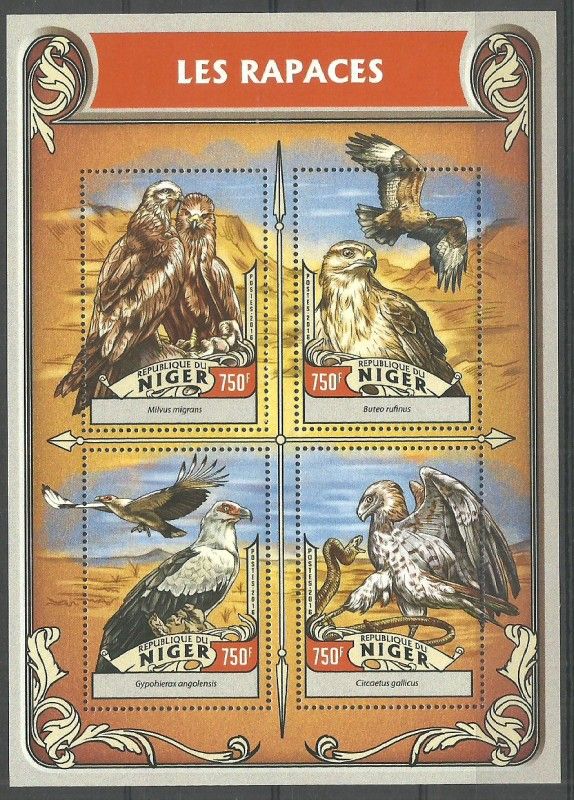 Znaczek Niger 2016 Mi ark 4237-4240 Czyste **