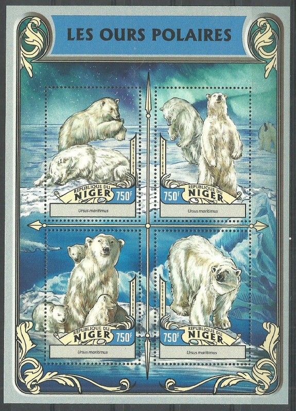 Znaczek Niger 2016 Mi ark 4257-4260 Czyste **