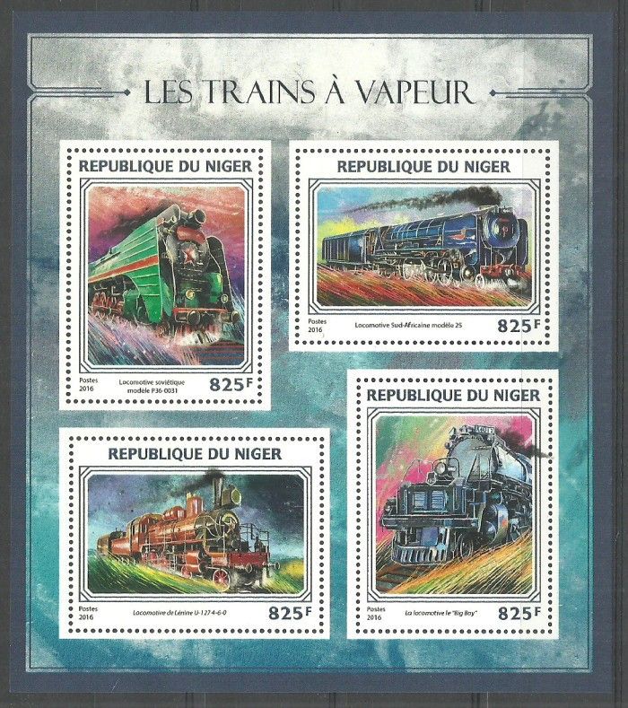 Znaczek Niger 2016 Mi ark 4447-4450 Czyste **