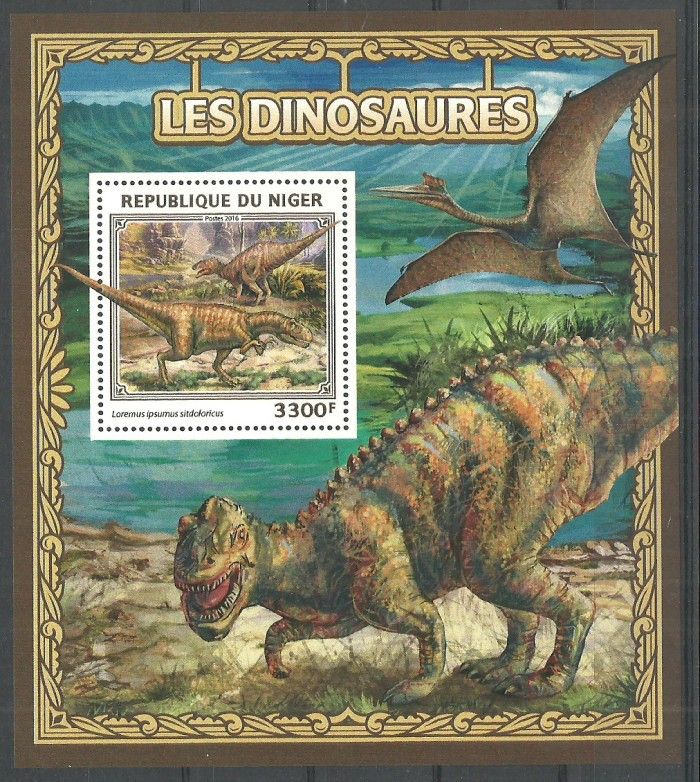 Znaczek Niger 2016 Mi bl 604 Czyste **