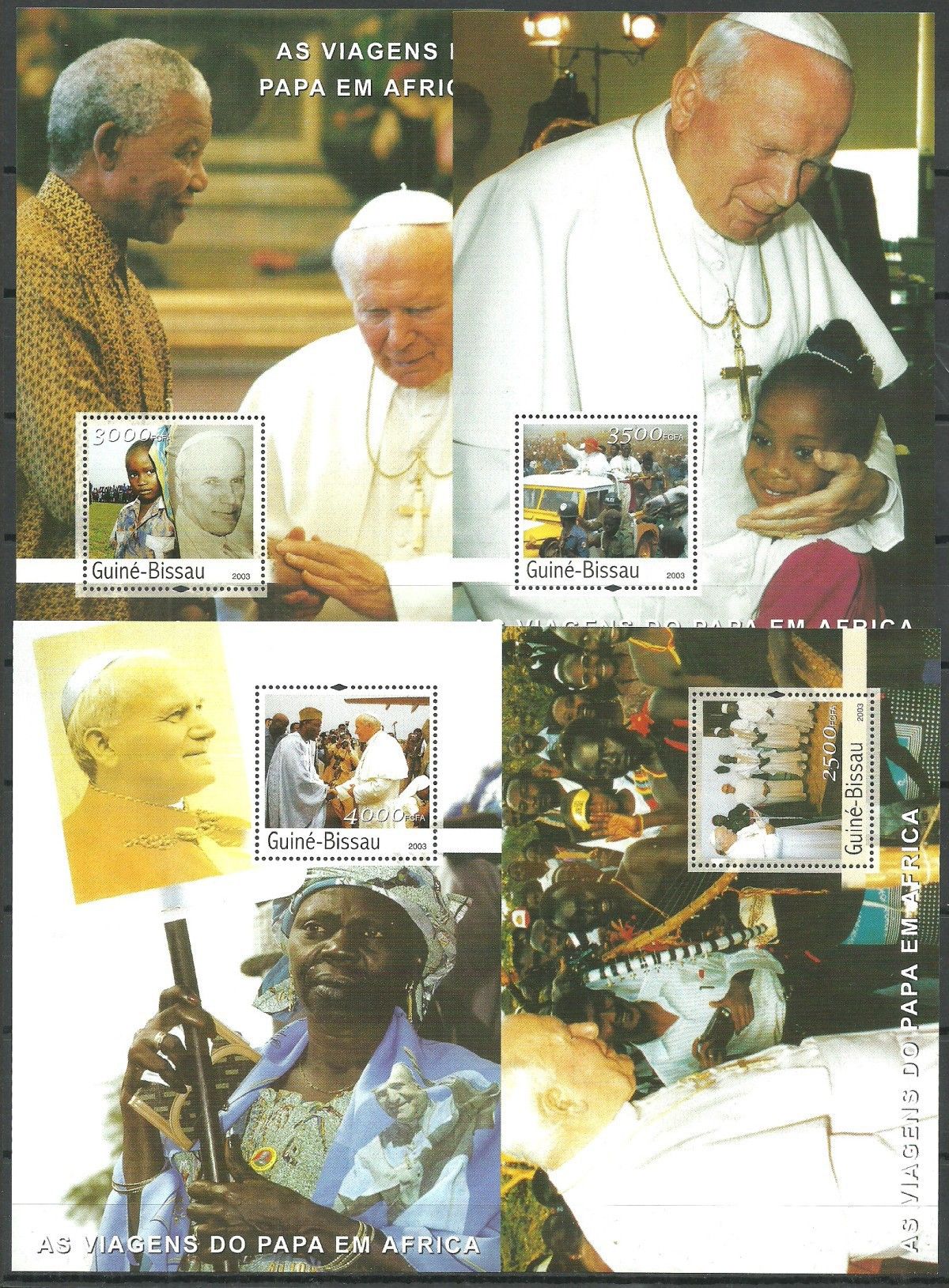 Znaczek Gwinea Bissau 2003 Mi bl 441-444+bl Czyste **