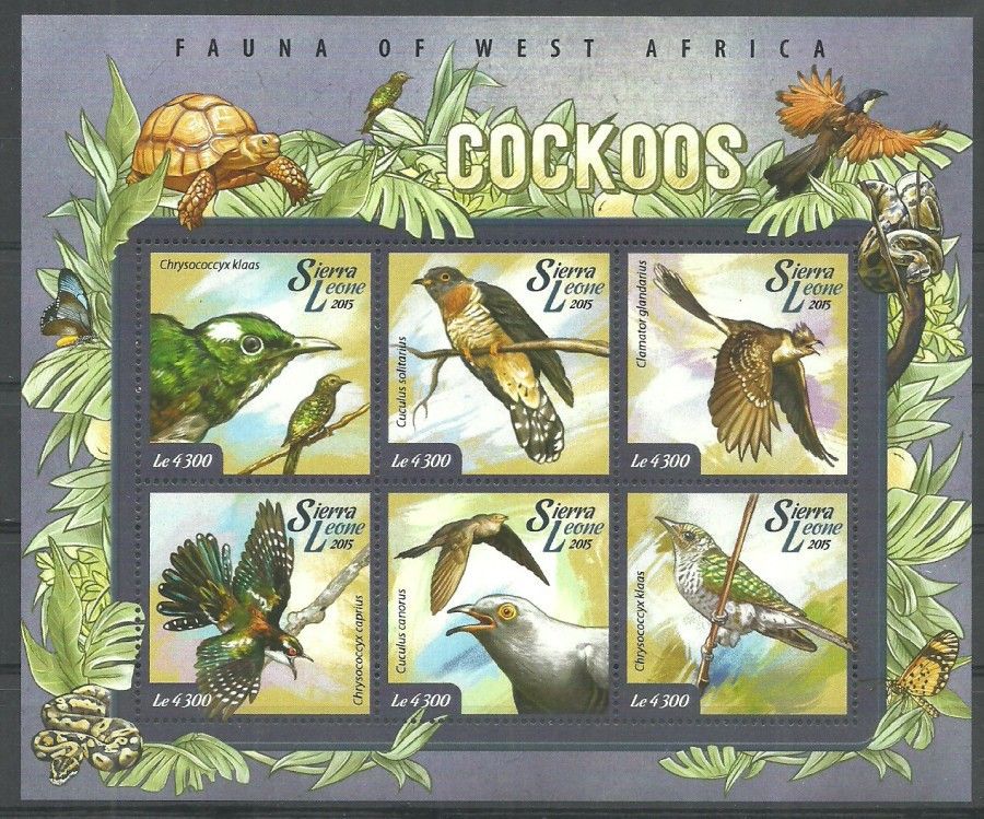 Znaczek Sierra Leone 2015 Mi ark 5986-5991 Czyste **