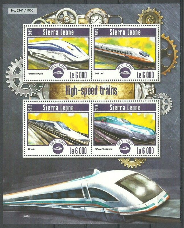 Znaczek Sierra Leone 2015 Mi ark 6234-6237 Czyste **