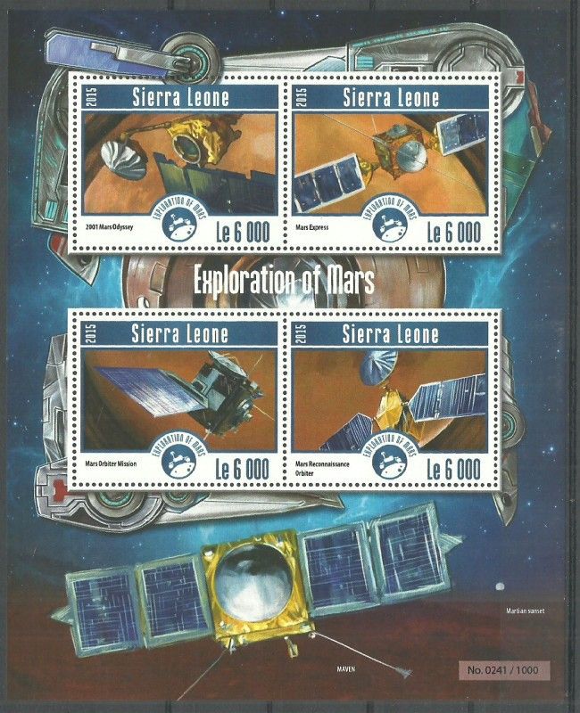 Znaczek Sierra Leone 2015 Mi ark 6274-6277 Czyste **