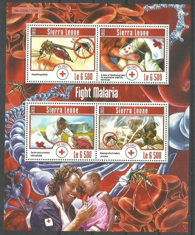 Znaczek Sierra Leone 2015 Mi ark 6299-6302 Czyste **
