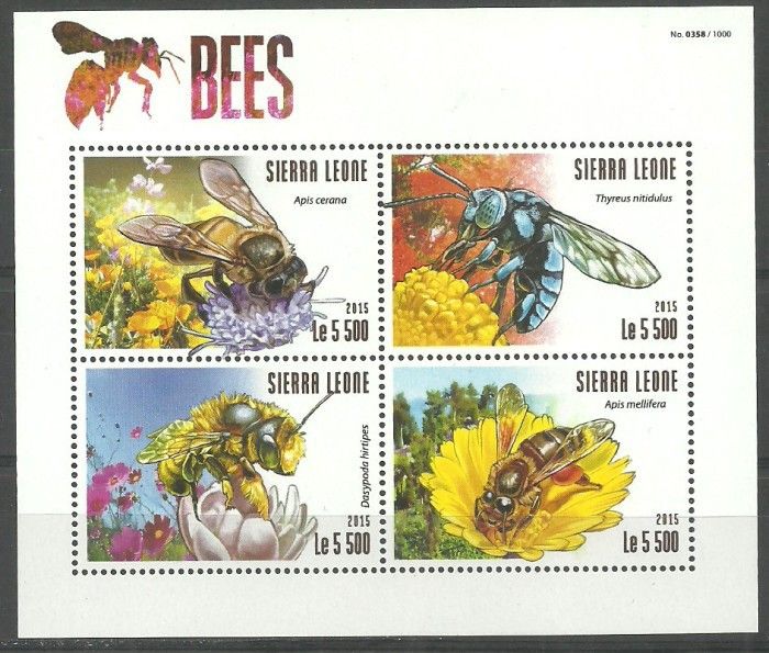 Znaczek Sierra Leone 2015 Mi ark 6327-6330 Czyste **
