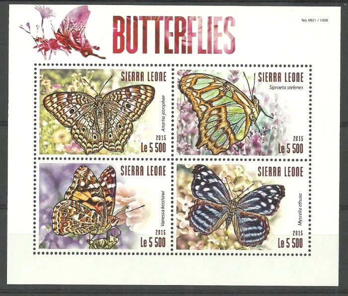 Znaczek Sierra Leone 2015 Mi ark 6332-6335 Czyste **