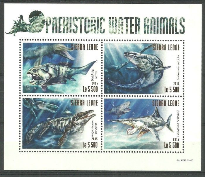 Znaczek Sierra Leone 2015 Mi ark 6342-6345 Czyste **