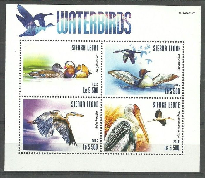 Znaczek Sierra Leone 2015 Mi ark 6357-6360 Czyste **