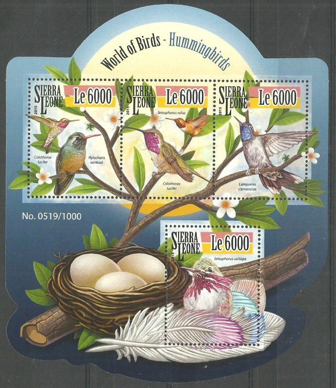 Znaczek Sierra Leone 2015 Mi ark 6512-6515 Czyste **