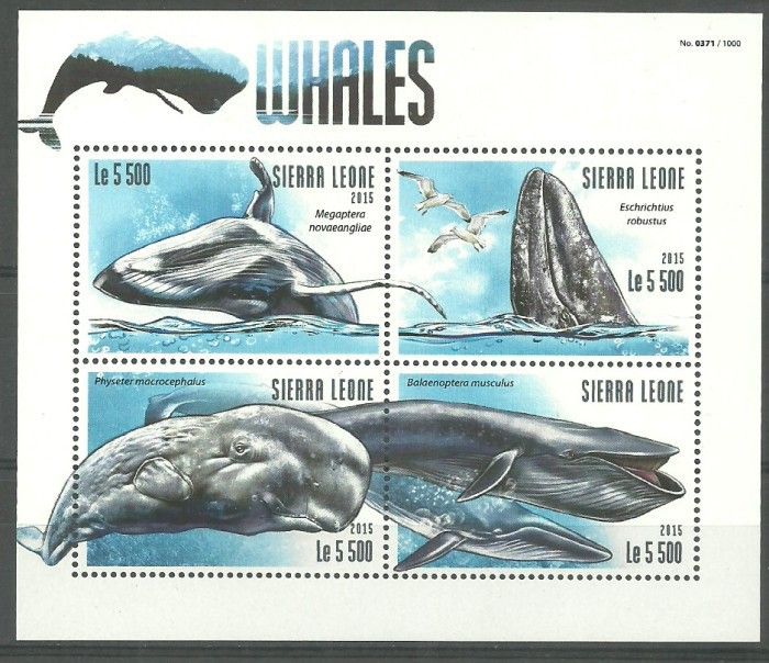 Znaczek Sierra Leone 2015 Mi ark 6397-6400 Czyste **