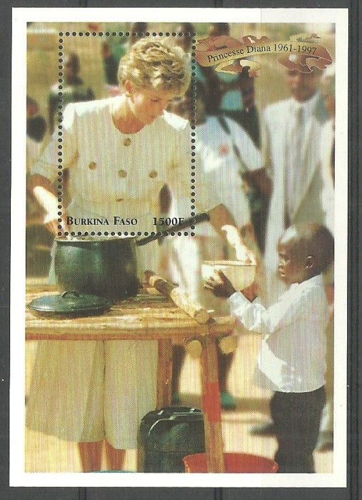 Znaczek Burkina Faso 1998 Mi bl 173 Czyste **