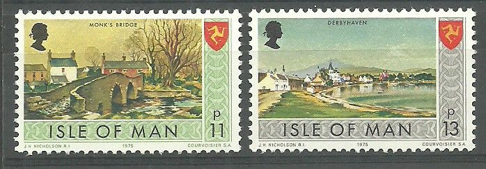 Znaczek Wyspa Man 1975 Mi 72-73 Czyste **