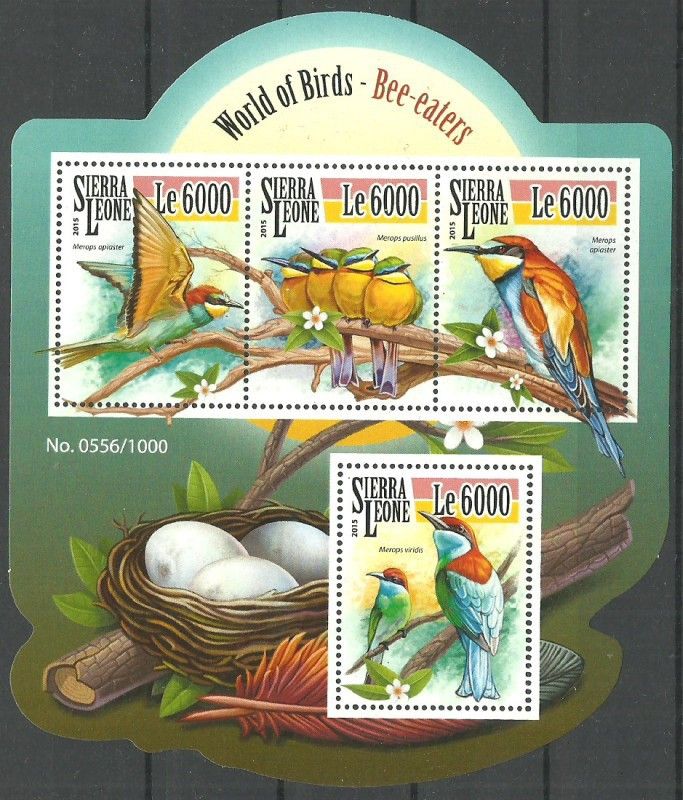 Znaczek Sierra Leone 2015 Mi ark 6524-6527 Czyste **