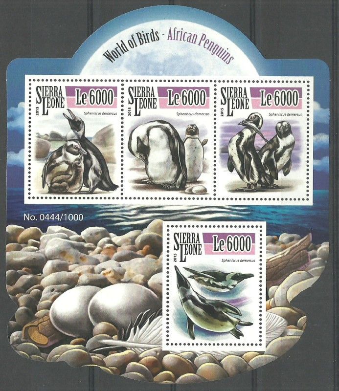 Znaczek Sierra Leone 2015 Mi ark 6528-6531 Czyste **