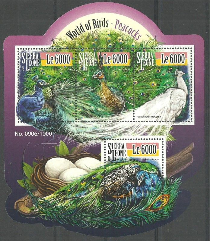 Znaczek Sierra Leone 2015 Mi ark 6532-6535 Czyste **