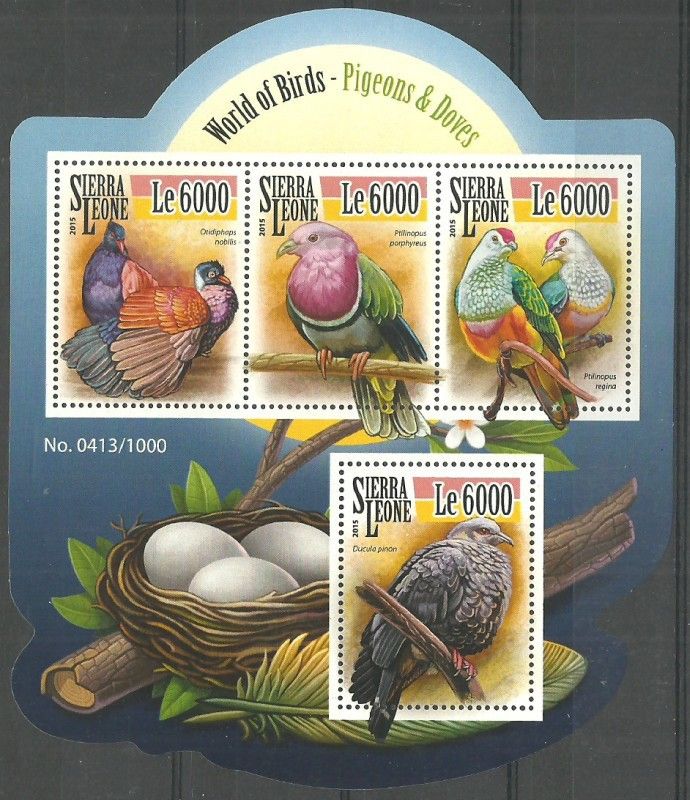 Znaczek Sierra Leone 2015 Mi ark 6548-6551 Czyste **