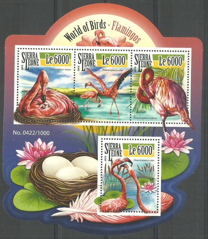 Znaczek Sierra Leone 2015 Mi ark 6552-6555 Czyste **