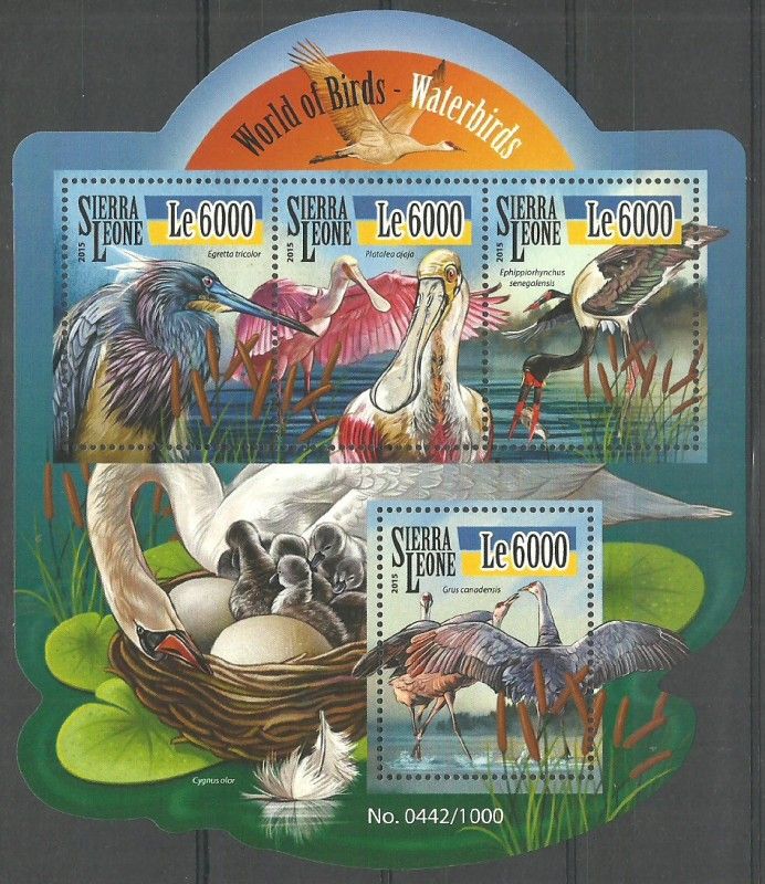 Znaczek Sierra Leone 2015 Mi ark 6556-6559 Czyste **