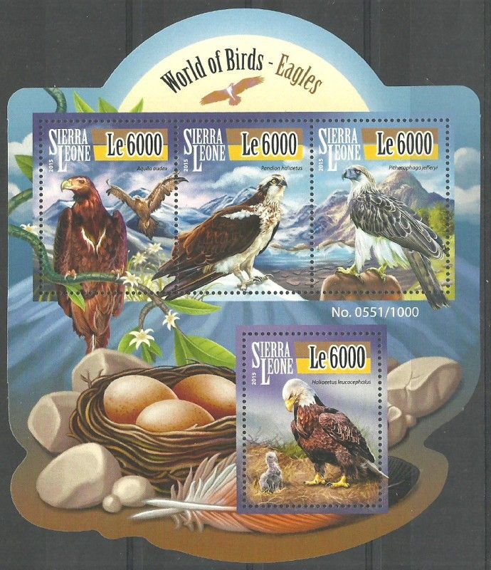 Znaczek Sierra Leone 2015 Mi ark 6584-6587 Czyste **