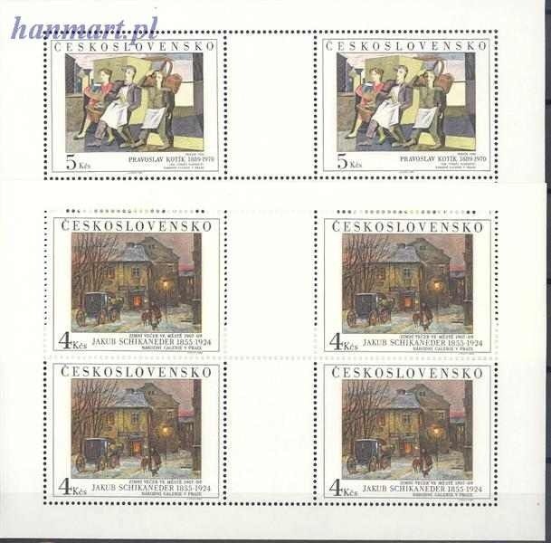 Znaczek Czechosłowacja 1989 Mi 3025-3027 Czyste **