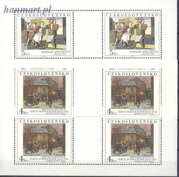 Znaczek Czechosłowacja 1989 Mi 3025-3027 Czyste **