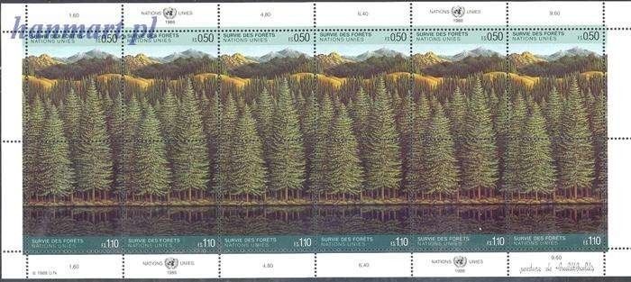 Znaczek Narody Zjednoczone Genewa 1988 Mi ark 165-166 Czyste **