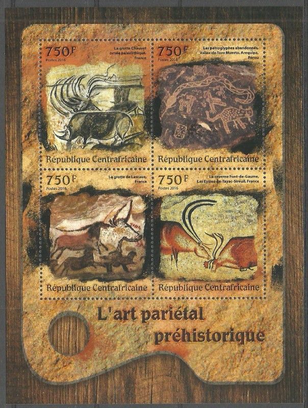 Znaczek Republika Środkowoafrykańska 2016 Mi ark 6535-6538 Czyste **