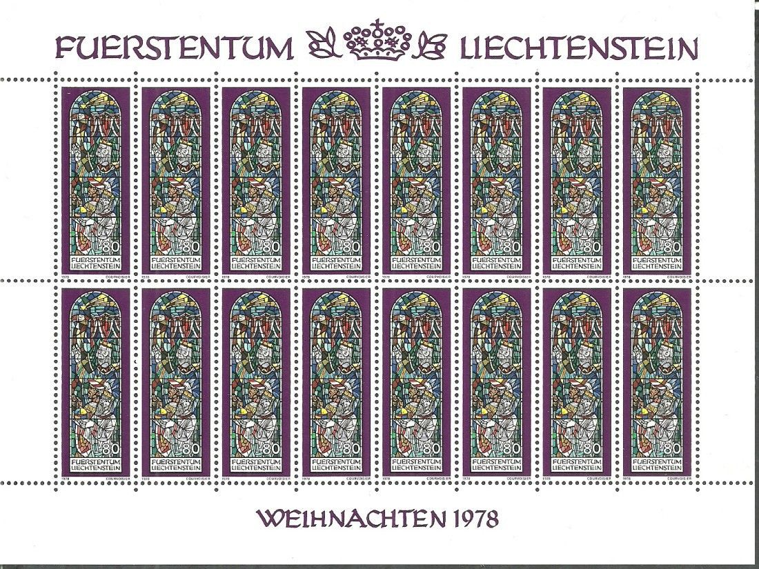 Znaczek Liechtenstein 1978 Mi ark 722 Czyste **