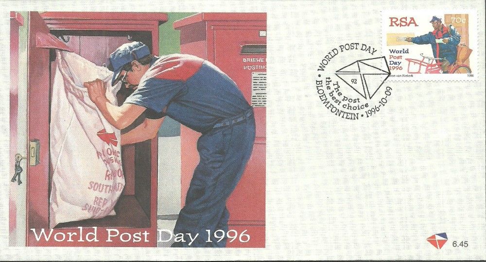 Znaczek Republika Południowej Afryki 1996 Mi 1022 FDC