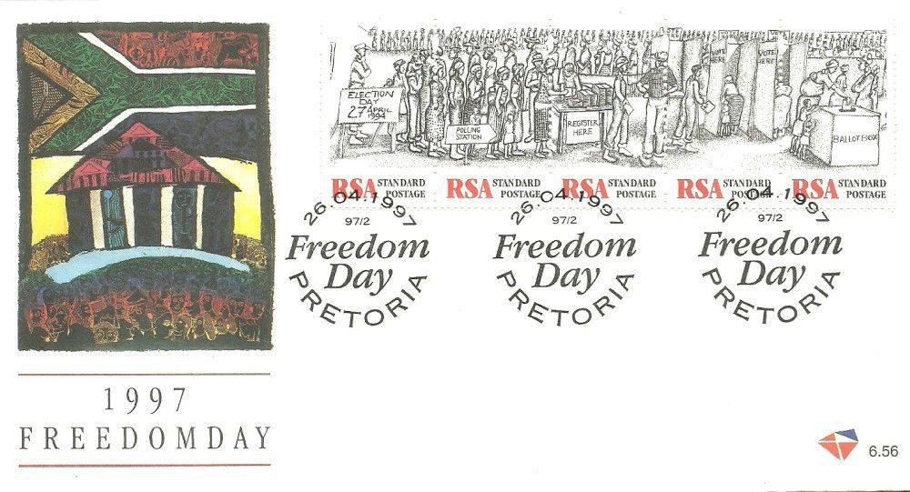 Znaczek Republika Południowej Afryki 1997 Mi 1047-1051 FDC