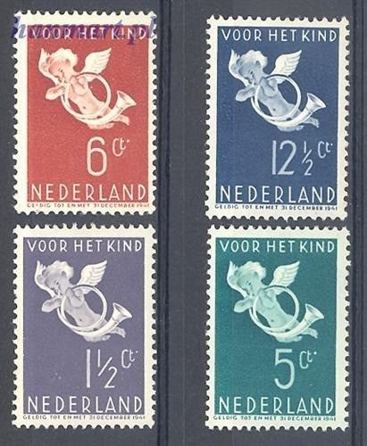 Znaczek Holandia 1936 Mi 297-300 Z podlepką *