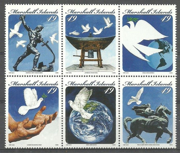Znaczek Wyspy Marshalla 2016 Mi 3720-3725 Czyste **