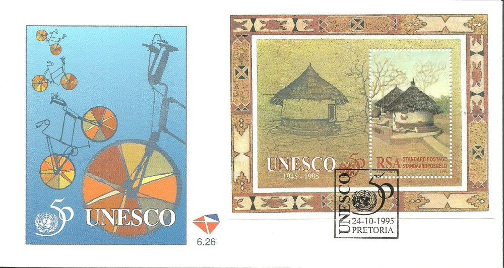 Znaczek Republika Południowej Afryki 1995 Mi bl 40 FDC