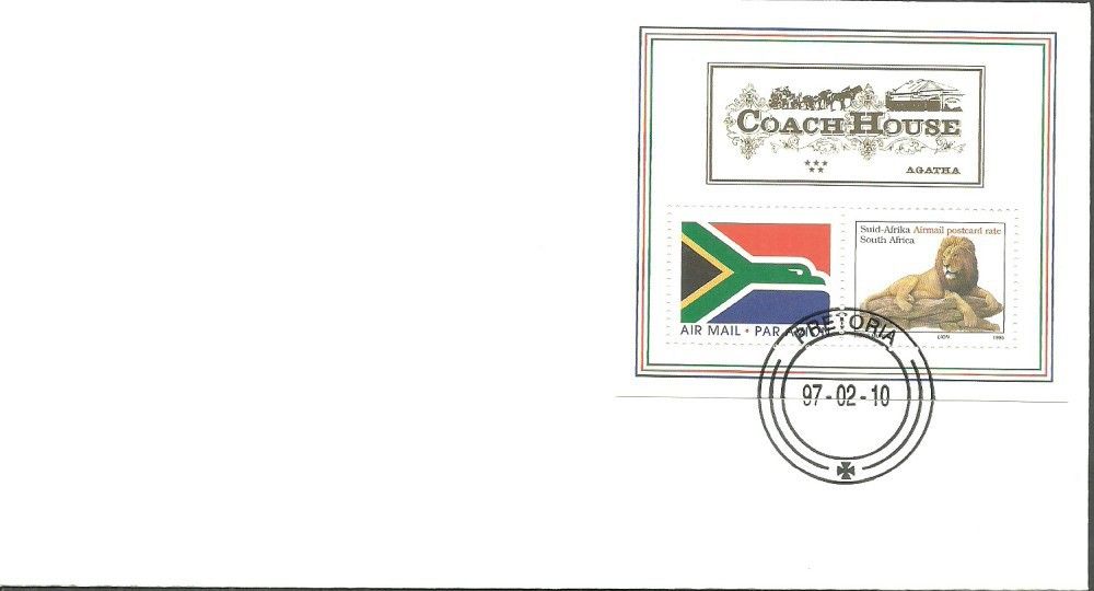 Znaczek Republika Południowej Afryki 1997 Mi bl 52 FDC