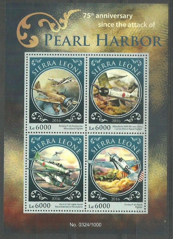 Znaczek Sierra Leone 2016 Mi ark 6968-6971 Czyste **