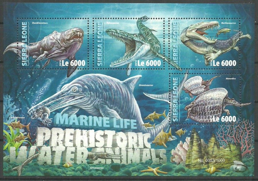Znaczek Sierra Leone 2016 Mi ark 7038-7041 Czyste **