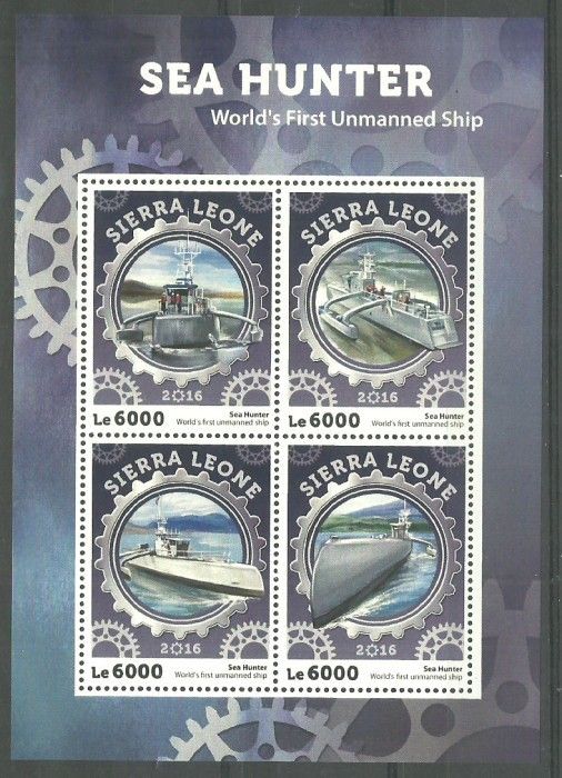 Znaczek Sierra Leone 2016 Mi ark 7118-7121 Czyste **