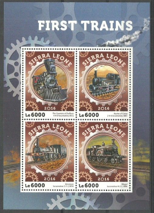 Znaczek Sierra Leone 2016 Mi ark 7123-7126 Czyste **