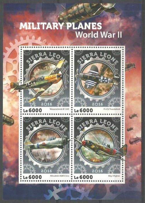 Znaczek Sierra Leone 2016 Mi ark 7158-7161 Czyste **