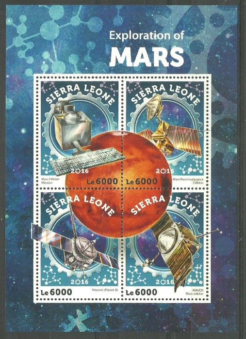 Znaczek Sierra Leone 2016 Mi ark 7163-7166 Czyste **