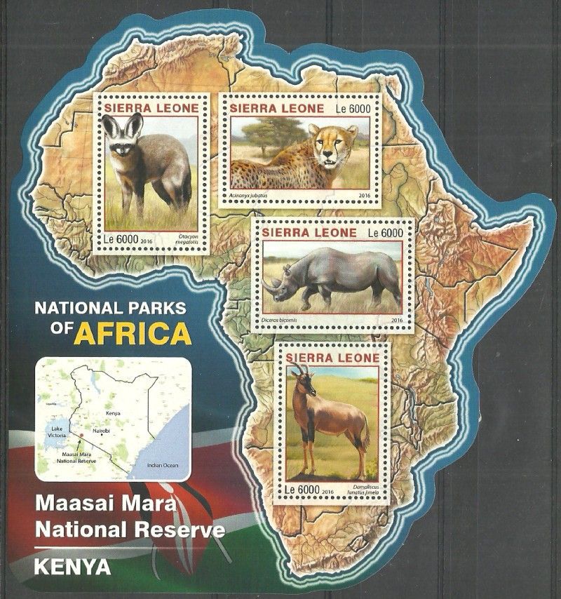 Znaczek Sierra Leone 2016 Mi ark 7234-7237 Czyste **