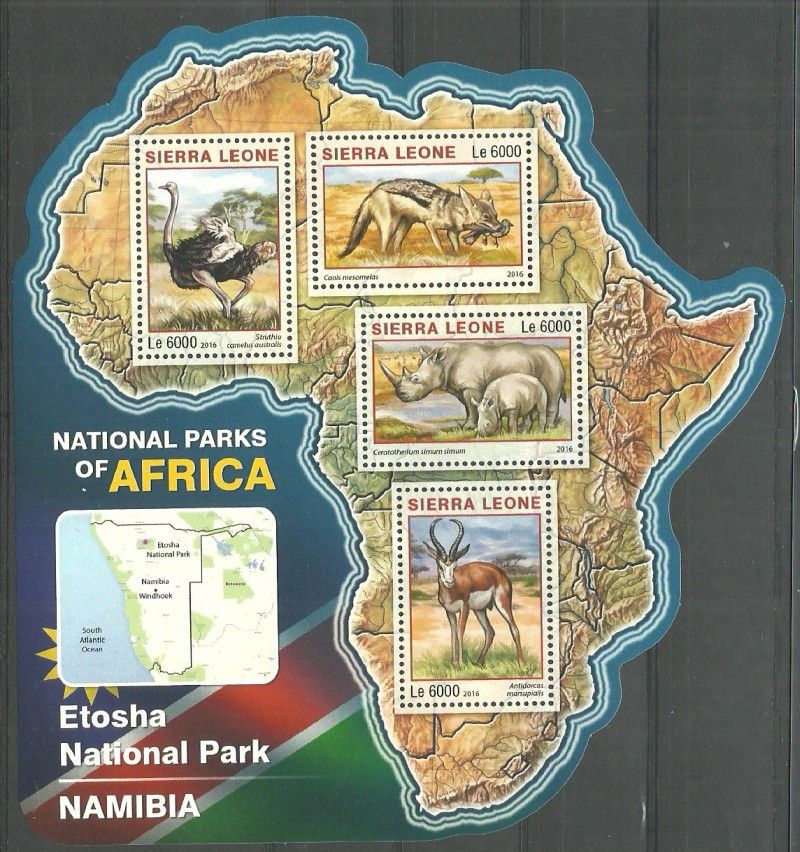 Znaczek Sierra Leone 2016 Mi ark 7238-7241 Czyste **