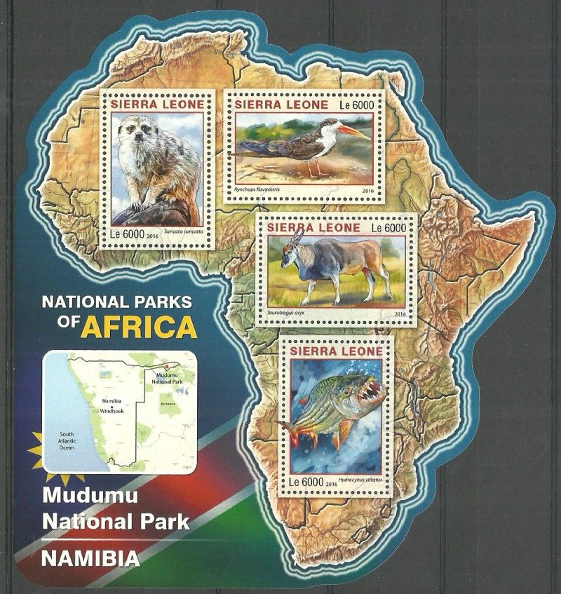 Znaczek Sierra Leone 2016 Mi ark 7242-7245 Czyste **