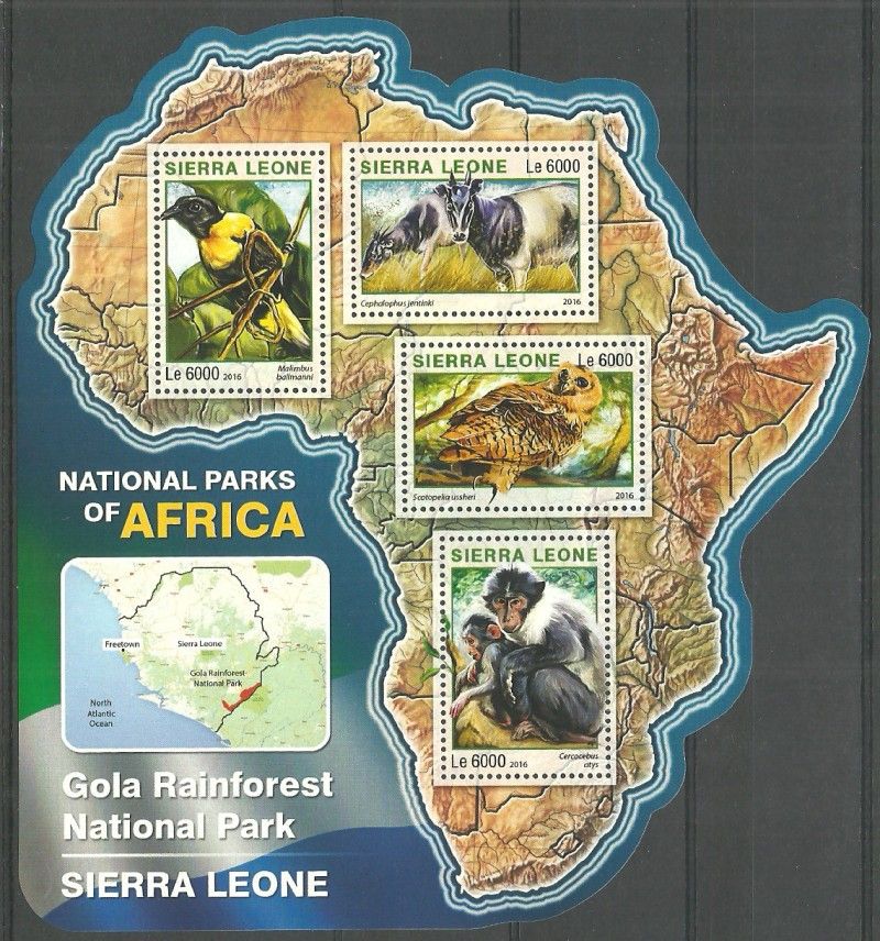 Znaczek Sierra Leone 2016 Mi ark 7254-7257 Czyste **