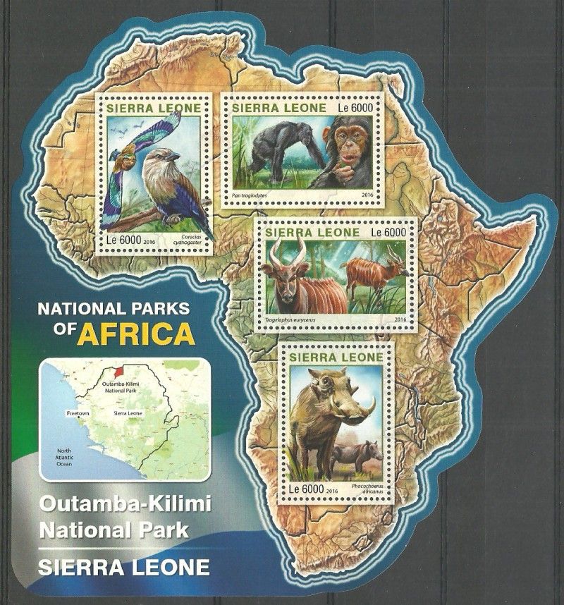 Znaczek Sierra Leone 2016 Mi ark 7258-7261 Czyste **