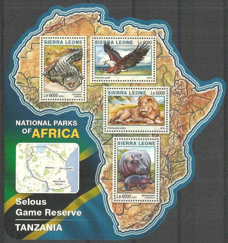 Znaczek Sierra Leone 2016 Mi ark 7278-7281 Czyste **