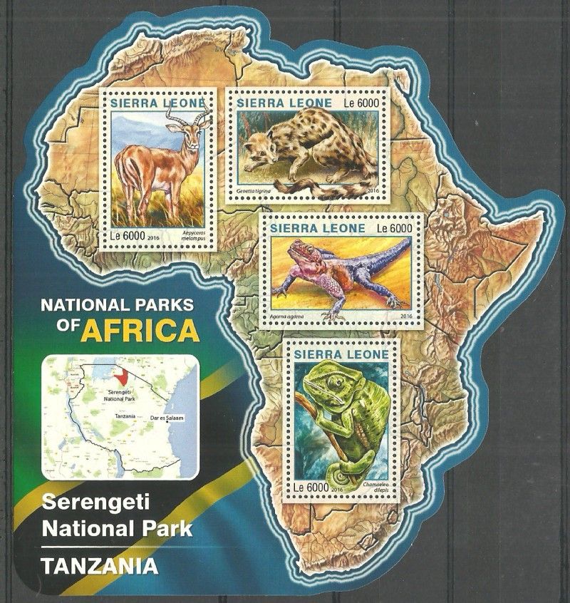 Znaczek Sierra Leone 2016 Mi ark 7282-7285 Czyste **