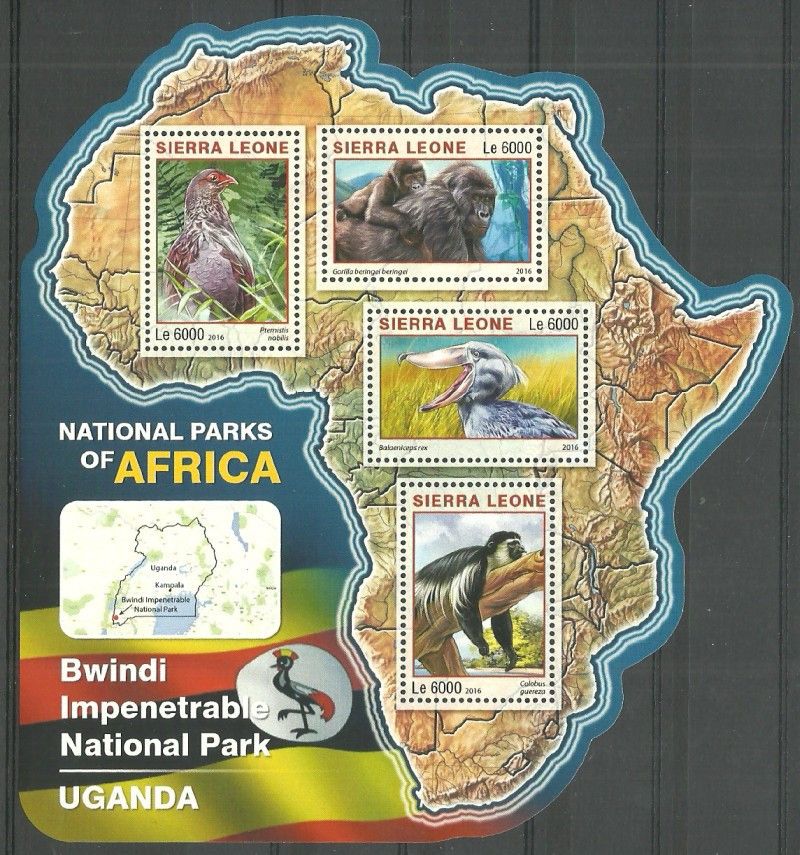 Znaczek Sierra Leone 2016 Mi ark 7286-7289 Czyste **