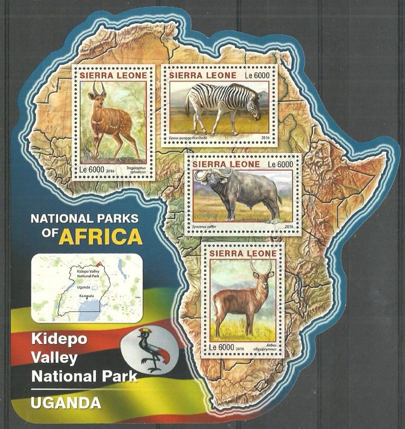 Znaczek Sierra Leone 2016 Mi ark 7290-7293 Czyste **